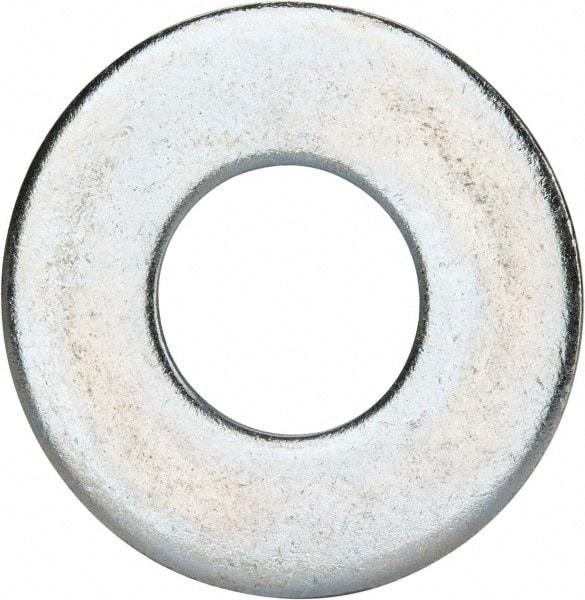 Value Collection - 1-1/8" Screw, Grade 2 Steel USS Flat Washer - 1.243" ID x 2.78" OD, 0.192" Thick, Zinc-Plated Finish - Best Tool & Supply