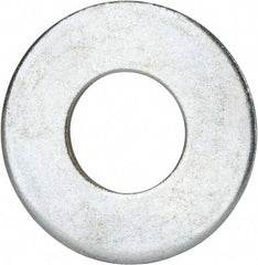 Value Collection - 1-1/4" Screw, Grade 2 Steel USS Flat Washer - 1.368" ID x 3.03" OD, 0.192" Thick, Zinc-Plated Finish - Best Tool & Supply