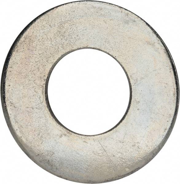 Value Collection - 1-1/2" Screw, Grade 2 Steel USS Flat Washer - 1.615" ID x 3.545" OD, 0.213" Thick, Zinc-Plated Finish - Best Tool & Supply