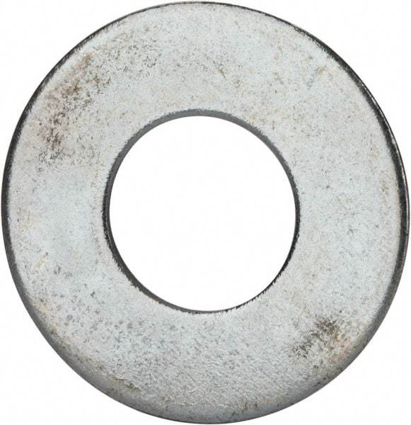 Value Collection - 1-1/2" Screw, Grade 2 Steel USS Flat Washer - 1.615" ID x 3.545" OD, 0.213" Thick, Zinc-Plated Finish - Best Tool & Supply