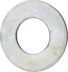 Value Collection - 2-1/4" Screw, Grade 2 Steel USS Flat Washer - 2.365" ID x 4.795" OD, 0.248" Thick, Zinc-Plated Finish - Best Tool & Supply