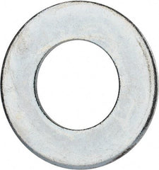 Value Collection - 2-1/2" Screw, Grade 2 Steel USS Flat Washer - 2.615" ID x 5.045" OD, 0.28" Thick, Zinc-Plated Finish - Best Tool & Supply