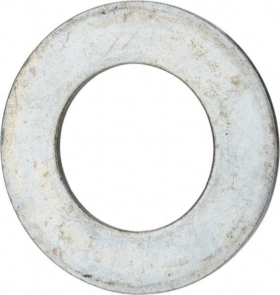 Value Collection - 3" Screw, Grade 2 Steel USS Flat Washer - 3.115" ID x 5.565" OD, 0.327" Thick, Zinc-Plated Finish - Best Tool & Supply