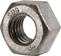 Value Collection - 7/16-14 UNC Steel Right Hand Heavy Hex Nut - 3/4" Across Flats, 27/64" High, Galvanized Finish - Best Tool & Supply