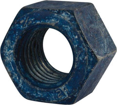 Value Collection - 1-1/8 - 7 UNC Steel Right Hand Heavy Hex Nut - 1-13/16" Across Flats, 1-7/64" High, Galvanized Finish - Best Tool & Supply