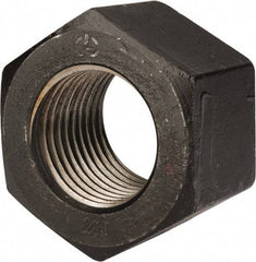 Value Collection - 2-3/4 - 4 UNC Steel Right Hand Heavy Hex Nut - 4-1/4" Across Flats, 2-45/64" High, Uncoated, 2B Class of Fit - Best Tool & Supply