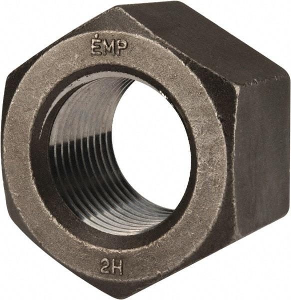 Value Collection - 3-4 UNC Steel Right Hand Heavy Hex Nut - 4-5/8" Across Flats, 2-61/64" High, Uncoated, 2B Class of Fit - Best Tool & Supply