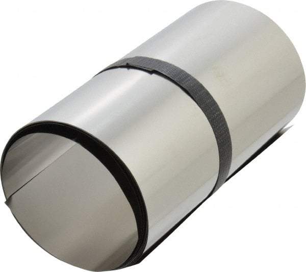 Made in USA - 1 Piece, 100 Inch Long x 6 Inch Wide x 0.002 Inch Thick, Roll Shim Stock - Stainless Steel - Best Tool & Supply