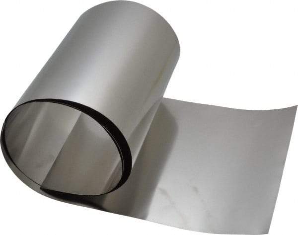 Made in USA - 1 Piece, 50 Inch Long x 6 Inch Wide x 0.002 Inch Thick, Roll Shim Stock - Stainless Steel - Best Tool & Supply