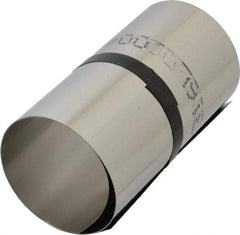 Made in USA - 1 Piece, 50 Inch Long x 6 Inch Wide x 0.004 Inch Thick, Roll Shim Stock - Stainless Steel - Best Tool & Supply