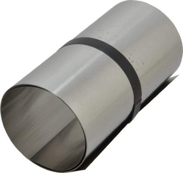 Made in USA - 1 Piece, 50 Inch Long x 6 Inch Wide x 0.005 Inch Thick, Roll Shim Stock - Stainless Steel - Best Tool & Supply