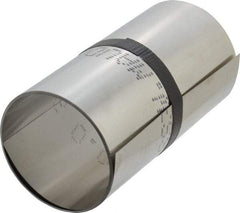 Made in USA - 1 Piece, 100 Inch Long x 6 Inch Wide x 0.007 Inch Thick, Roll Shim Stock - Stainless Steel - Best Tool & Supply