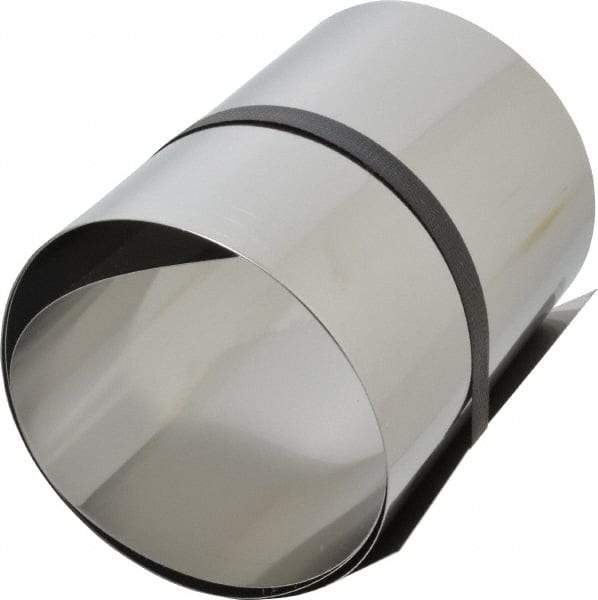 Made in USA - 1 Piece, 50 Inch Long x 6 Inch Wide x 0.01 Inch Thick, Roll Shim Stock - Stainless Steel - Best Tool & Supply