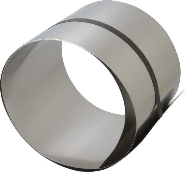 Made in USA - 1 Piece, 50 Inch Long x 6 Inch Wide x 0.02 Inch Thick, Roll Shim Stock - Stainless Steel - Best Tool & Supply