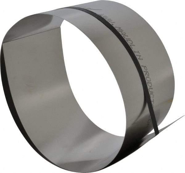 Made in USA - 1 Piece, 50 Inch Long x 6 Inch Wide x 0.025 Inch Thick, Roll Shim Stock - Stainless Steel - Best Tool & Supply