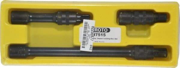 Proto - 1/2" Drive Socket Impact Locking Extension Set - 3 Pieces, Includes 3, 5, 10" Lengths - Best Tool & Supply