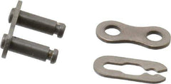 Browning - 1/4" Pitch, ANSI 25, Roller Chain Connecting Link - For Use with Single Strand Chain - Best Tool & Supply