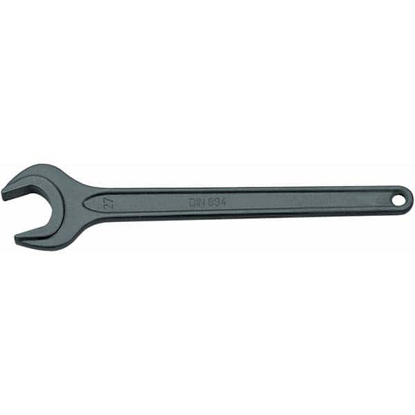 Open End Wrench: Single End Head, 10 mm 15 ° Head Angle, Vanadium Steel, Manganese Phosphate Finish