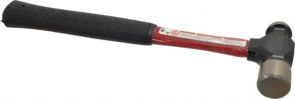 Proto - 1 Lb Head Steel Ball Pein Hammer - 11-1/2" Fiberglass Handle, 13" OAL, Fiberglass with Vinyl Grip - Best Tool & Supply