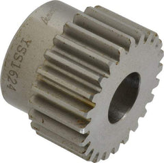 Browning - 16 Pitch, 1-1/2" Pitch Diam, 1.62" OD, 24 Tooth Spur Gear - 3/4" Face Width, 5/8" Bore Diam, 1-5/16" Hub Diam, 20° Pressure Angle, Steel - Best Tool & Supply