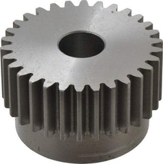 Browning - 12 Pitch, 2-1/2" Pitch Diam, 2.66" OD, 30 Tooth Spur Gear - 1" Face Width, 3/4" Bore Diam, 2-1/4" Hub Diam, 20° Pressure Angle, Steel - Best Tool & Supply