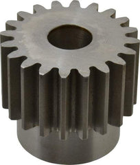 Browning - 8 Pitch, 2-1/2" Pitch Diam, 2.7" OD, 20 Tooth Spur Gear - 1-1/2" Face Width, 7/8" Bore Diam, 2-1/8" Hub Diam, 20° Pressure Angle, Steel - Best Tool & Supply