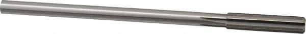 Made in USA - 11/32" High Speed Steel 6 Flute Chucking Reamer - Straight Flute, 11/32" Straight Shank, 1-1/2" Flute Length, 6" OAL - Best Tool & Supply