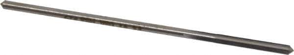 Made in USA - #29 High Speed Steel 4 Flute Chucking Reamer - Straight Flute, 0.1275" Straight Shank, 1" Flute Length, 4" OAL - Best Tool & Supply