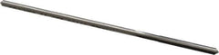 Made in USA - #35 High Speed Steel 4 Flute Chucking Reamer - Straight Flute, 0.103" Straight Shank, 7/8" Flute Length, 3-1/2" OAL - Best Tool & Supply