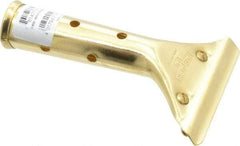 Unger - 5-1/2" Long x 0.8" Diam Metal Handle for Unger Poles - Threaded Connection, Brass - Best Tool & Supply