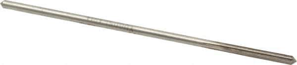 Interstate - 7/64" High Speed Steel 4 Flute Chucking Reamer - Straight Flute, 0.103" Straight Shank, 7/8" Flute Length, 3-1/2" OAL - Best Tool & Supply