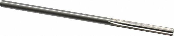 Interstate - #3 High Speed Steel Chucking Reamer - Straight Flute, 0.2075" Straight Shank, 1-1/4" Flute Length, 5" OAL - Best Tool & Supply