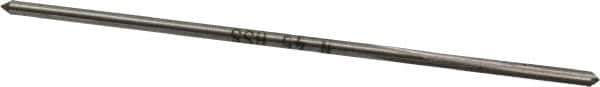 Interstate - #46 High Speed Steel 4 Flute Chucking Reamer - Straight Flute, 0.0771" Straight Shank, 3/4" Flute Length, 3" OAL - Best Tool & Supply