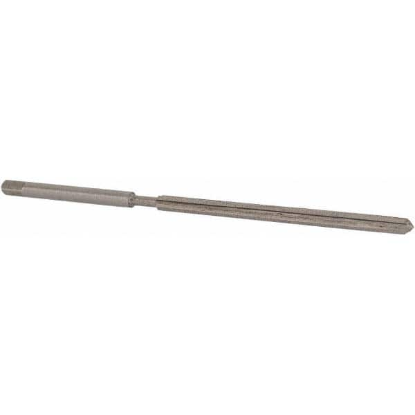 Made in USA - 3/32" Diam, Straight Shank, 1-1/4" Flute, Hand Reamer - Best Tool & Supply