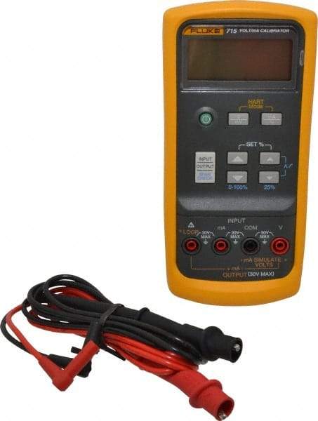 Fluke - 0 V to 24 V, Current Calibrator - LCD Display, +/-10% Basic DC Accuracy - Best Tool & Supply