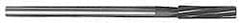 Made in USA - 27/32" Cobalt 8 Flute Chucking Reamer - Spiral Flute, 5/8" Straight Shank, 2-1/2" Flute Length, 9-1/2" OAL - Best Tool & Supply