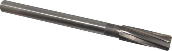 Interstate - 7/8" High Speed Steel Chucking Reamer - Spiral Flute, 3/4" Straight Shank, 2-5/8" Flute Length, 10" OAL - Best Tool & Supply