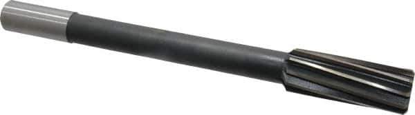 Interstate - 1-1/8" High Speed Steel Chucking Reamer - Spiral Flute, 7/8" Straight Shank, 2-7/8" Flute Length, 11" OAL - Best Tool & Supply