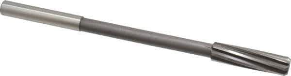 Interstate - 15/32" Cobalt 6 Flute Chucking Reamer - Spiral Flute, 0.373" Straight Shank, 1-3/4" Flute Length, 7" OAL - Best Tool & Supply