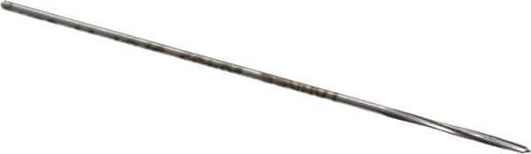 Made in USA - 3/64" High Speed Steel 4 Flute Chucking Reamer - Spiral Flute, 0.0455" Straight Shank, 1/2" Flute Length, 2-1/2" OAL - Best Tool & Supply