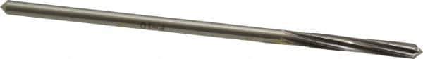 Made in USA - 11/64" High Speed Steel 6 Flute Chucking Reamer - Spiral Flute, 0.1645" Straight Shank, 1-1/8" Flute Length, 4-1/2" OAL - Best Tool & Supply