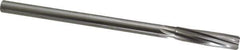 Made in USA - 27/64" High Speed Steel 6 Flute Chucking Reamer - Spiral Flute, 0.373" Straight Shank, 1-3/4" Flute Length, 7" OAL - Best Tool & Supply