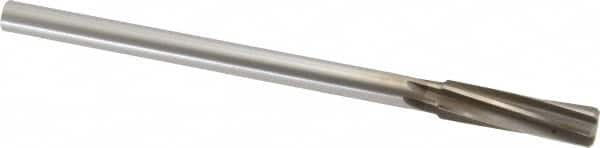 Chucking Reamer: 17/32″ Dia, 8″ OAL, 2″ Flute Length, Straight Shank, High Speed Steel 6 Flute, RH