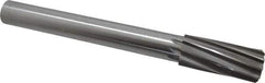 Made in USA - 1-1/2" High Speed Steel 10 Flute Chucking Reamer - Spiral Flute, 1-1/4" Straight Shank, 3-1/2" Flute Length, 12-1/2" OAL - Best Tool & Supply