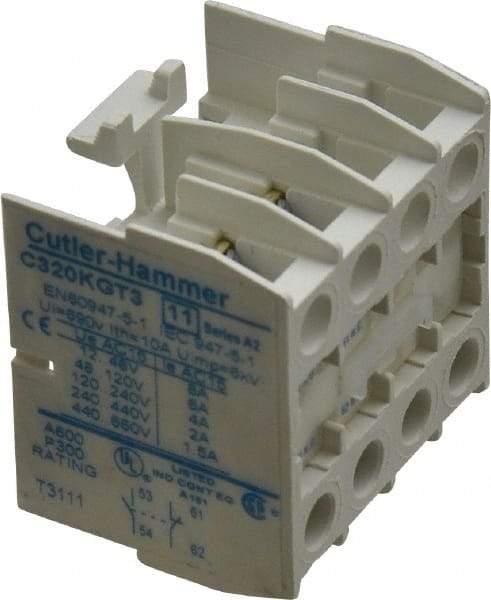 Eaton Cutler-Hammer - Starter Auxiliary Contact - For Use with 10-60A Contactors - Best Tool & Supply