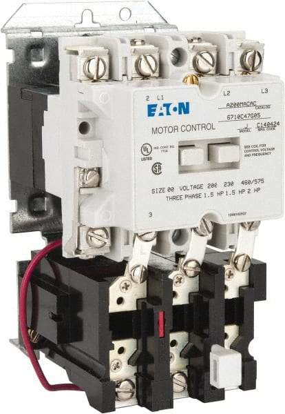 Eaton Cutler-Hammer - 9 Amp, Nonreversible Open Enclosure NEMA Motor Starter - 1 hp at 3 Phase - Best Tool & Supply