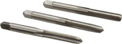 Hertel - 1/4-28 UNF, 4 Flute, Bottoming, Plug & Taper, Bright Finish, High Speed Steel Tap Set - 2-1/2" OAL, 2B/3B Class of Fit - Best Tool & Supply