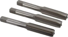 Hertel - 7/16-20 UNF, 4 Flute, Bottoming, Plug & Taper, Bright Finish, High Speed Steel Tap Set - 3-5/32" OAL, 2B/3B Class of Fit - Best Tool & Supply