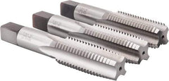 Hertel - 7/8-9 UNC, 4 Flute, Bottoming, Plug & Taper, Bright Finish, High Speed Steel Tap Set - 4-11/16" OAL, 2B/3B Class of Fit - Best Tool & Supply