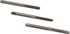 Hertel - #10-32 UNF, 4 Flute, Bottoming, Plug & Taper, Bright Finish, High Speed Steel Tap Set - 2-3/8" OAL, 2B/3B Class of Fit - Best Tool & Supply